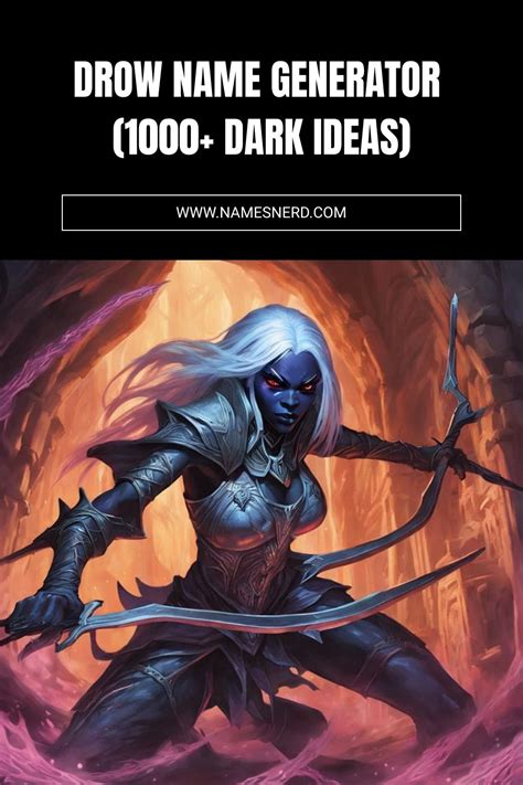 drow elf name generator|More.